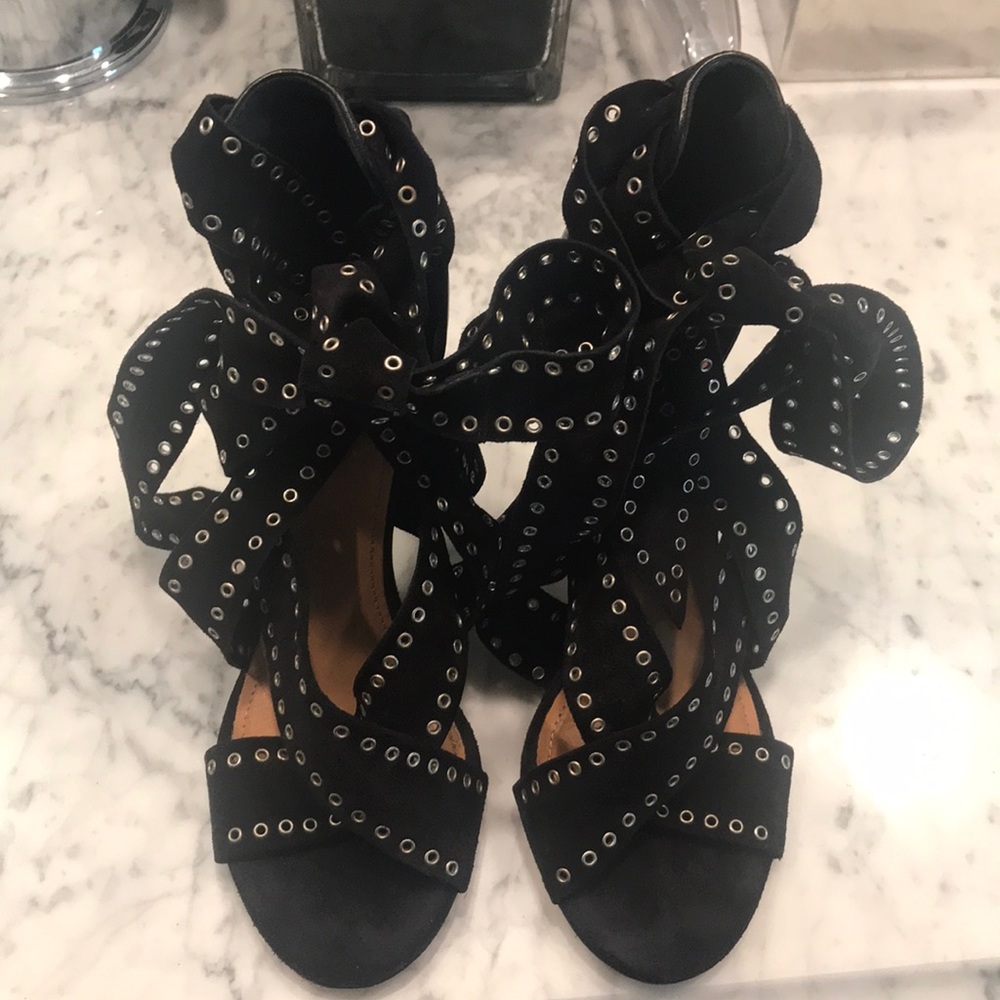 Isabel Marant Anaid Suede Gromet Sandals - Picture 4 of 7